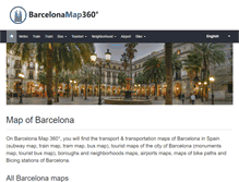 Tablet Screenshot of barcelonamap360.com